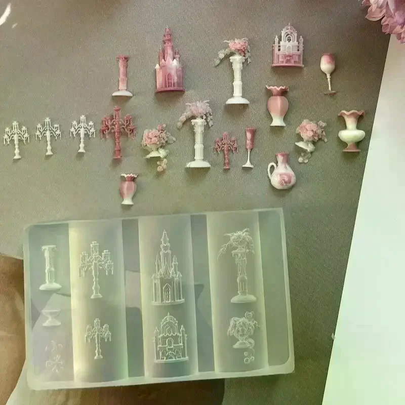 แม่พิมพ์ซิลิโคน 3 มิติ สำหรับทำเล็บลายดอกไม้ โบว์ ผีเสื้อ แบบใส สำหรับตกแต่งเล็บ DIY แผ่นปั๊มลายเล็บ อุปกรณ์ทำเล็บ