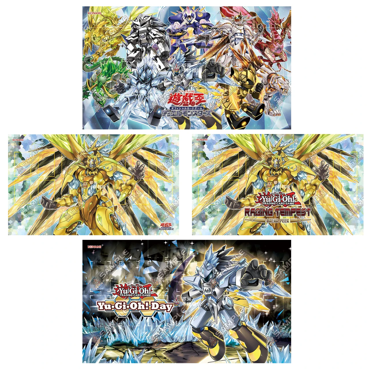 Yu-Gi-Oh! Crystron Series 600x350mm Single Player Playmat Crystron Quariongandrax Stitched Edge Rubber Board Game Mat Toy Gifts