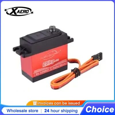 

AUSTARHOBBY AX8601 Digital Servo 25KG High Torque Metal Gear 4.8-6.0V Waterproof for RC Car Boat Airplane Models