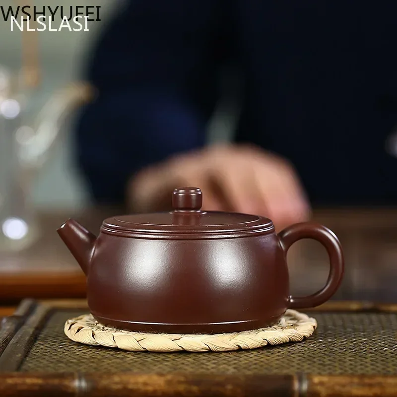 Yixing Tea Pot Purple Clay Filter Teapot Raw Ore Beauty Handmade Kettle Chinese Tea Set Custom Gifts Authentic 210ml