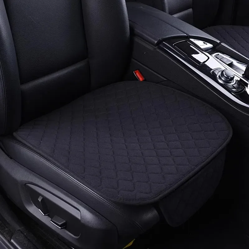 Linen Car Seat Cover Quality Flax Breathable Car Seat Cushion Anti Sratch Chair Protector Pad Universal for Sedan Suv