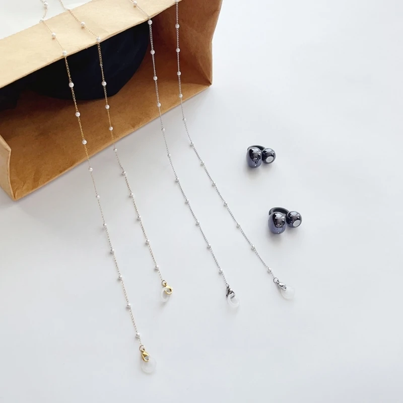 Universal Stainless Steel Earphone Chain Antilost Ear-Clip Chain For Freeclip Secures fit And All Day Comfort Holder F19E