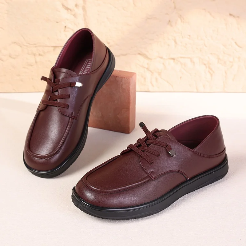 

Flat Bottom Anti-Slip Women's Slip-On Shoes Comfortable Maternity Footwear Easy to Wear round Toe Fashionable Chinese Style