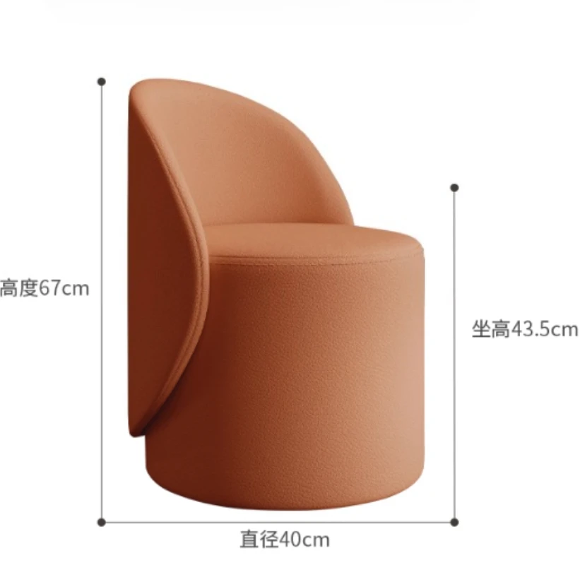 كرسي جلدي للخدش على شكل قطة بزاوية 360 درجة كرسي دوار للمدخل ومسند للقدمين للمدخل وأثاث غرفة المعيشة للمكياج العثماني