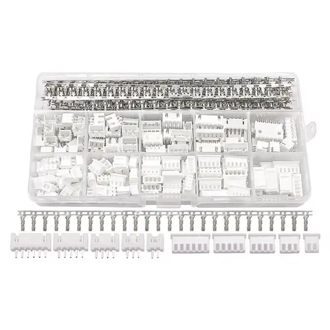Kit de connecteurs LNHF JST-XH 2.54Mm, 560 pièces, comprend des adaptateurs femelle/mâle 2.54Mm 2/3/4/5/6 broches, fiches de câble de boîtier