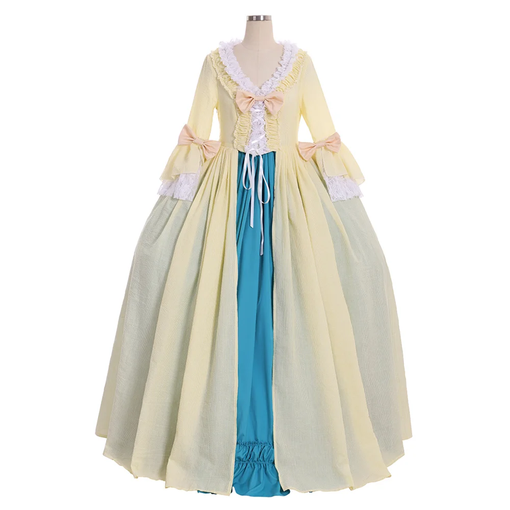 

18th Century Victorian Rococo Dress Medieval Court Marie Antoinette Ball Gown Halloween Carnival Party Princess Costume