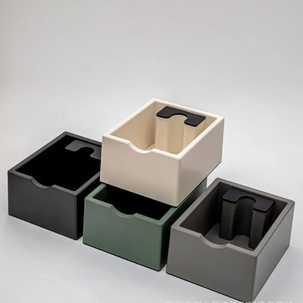 

Прямоугольная коробка для кофе, утолщенная противоскользящая основа, контейнер для гущи эспрессо, малошумное съемное ведро для шлака для кофе