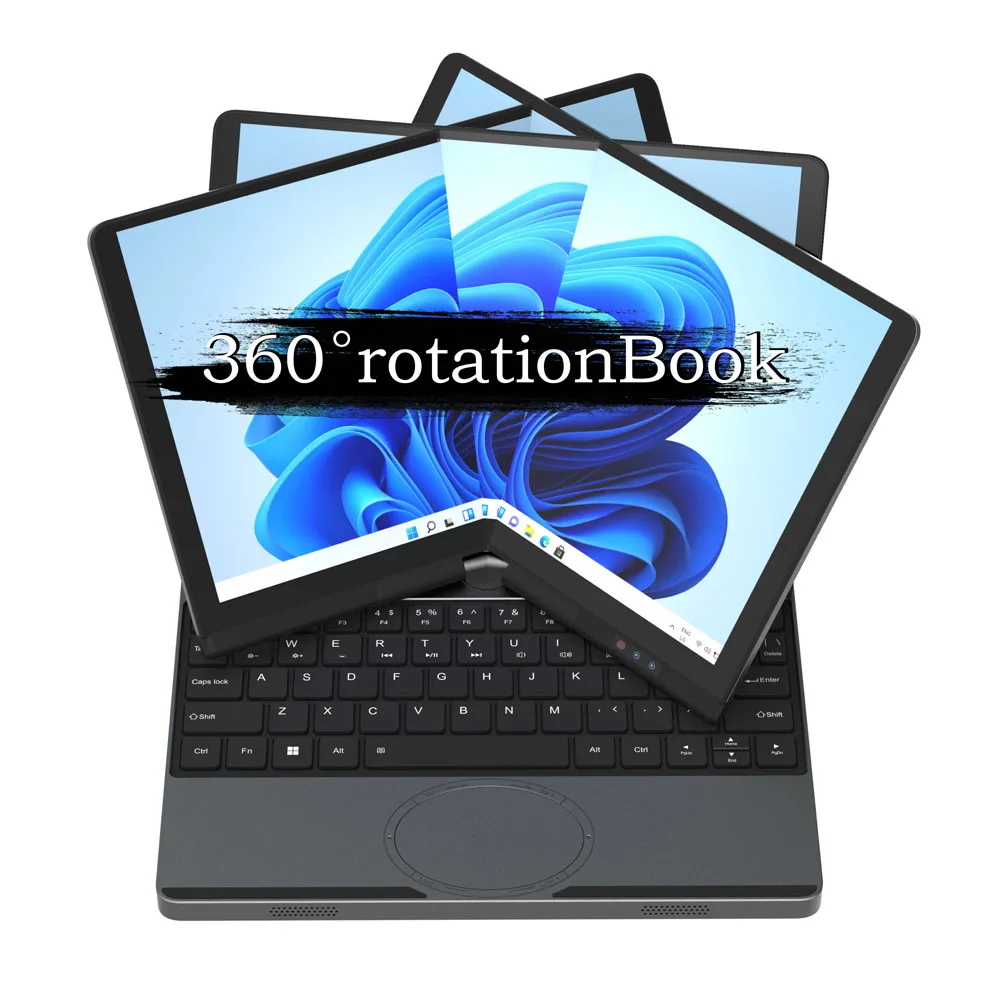 كمبيوتر محمول صغير بشاشة لمس 10.5 بوصة Intel N150 MAX 32GB DDR4 2TB SSD كمبيوتر محمول مكتبي كامل الوظائف منفذ Type-C