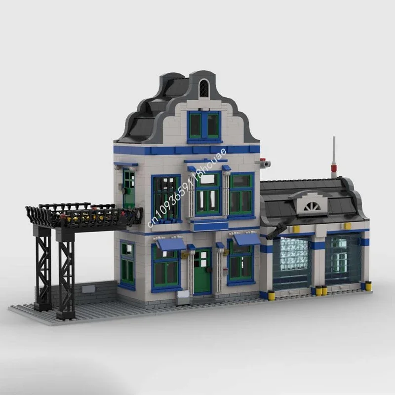 

Набор строительных блоков MOC «Полицейский участок» (1322 детали) – эксклюзивный проект DIY, идеальный подарок на Рождество для взрослых