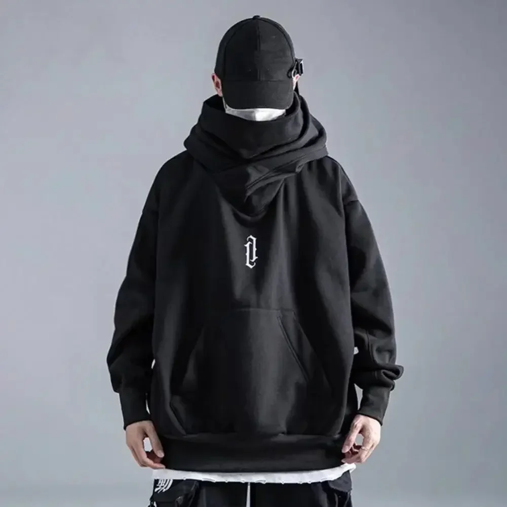 

Men Autumn and Winter Hoodie Solid Color Hooded Long Sleeves Hip Hop Warm Casual Fashion Trend Streetwear Male Hoodie Clothing