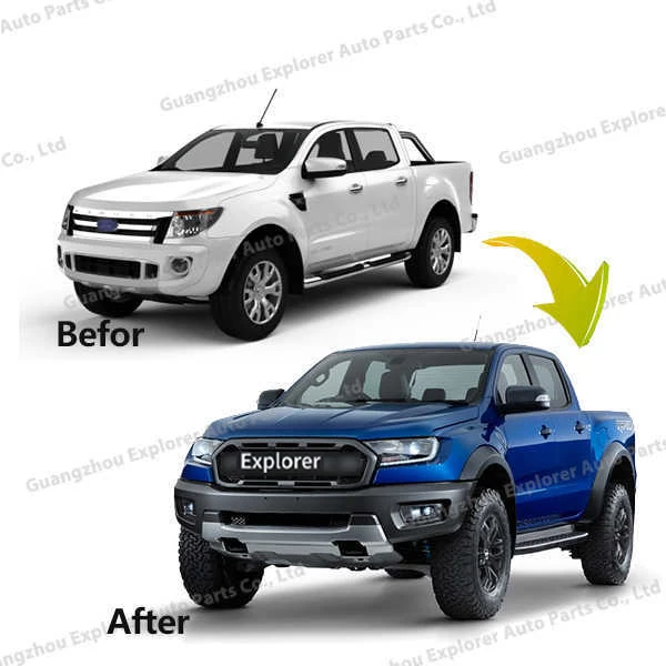 

Высококачественный обвес для переоборудования Ford Ranger T6 в T7, комплект для тюнинга кузова, автоаксессуары