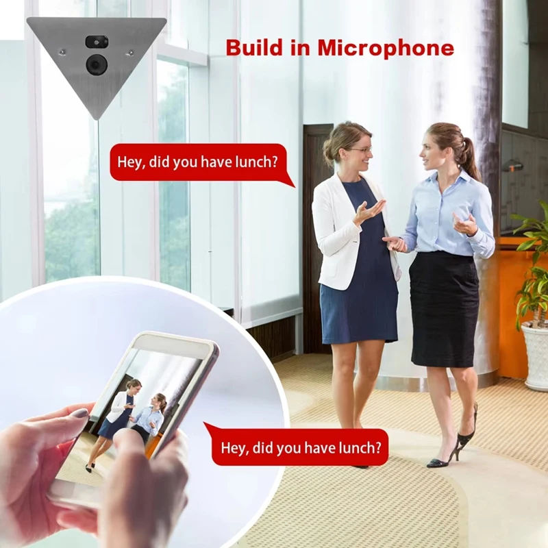 B03B-H.265 5MP POE Infrared IR Night Vision Corner Elevator Cam Network IP Cam 3.6Mm Lens With Microphone Audio