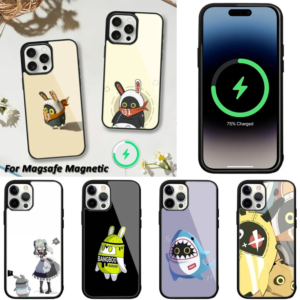 

Z-Zenless Zones Zero Bangboo Phone Case For iPhone 16,15,14,13,12,11,Plus,Pro,Max,Mini Magsafe Magnetic Wireless Charging