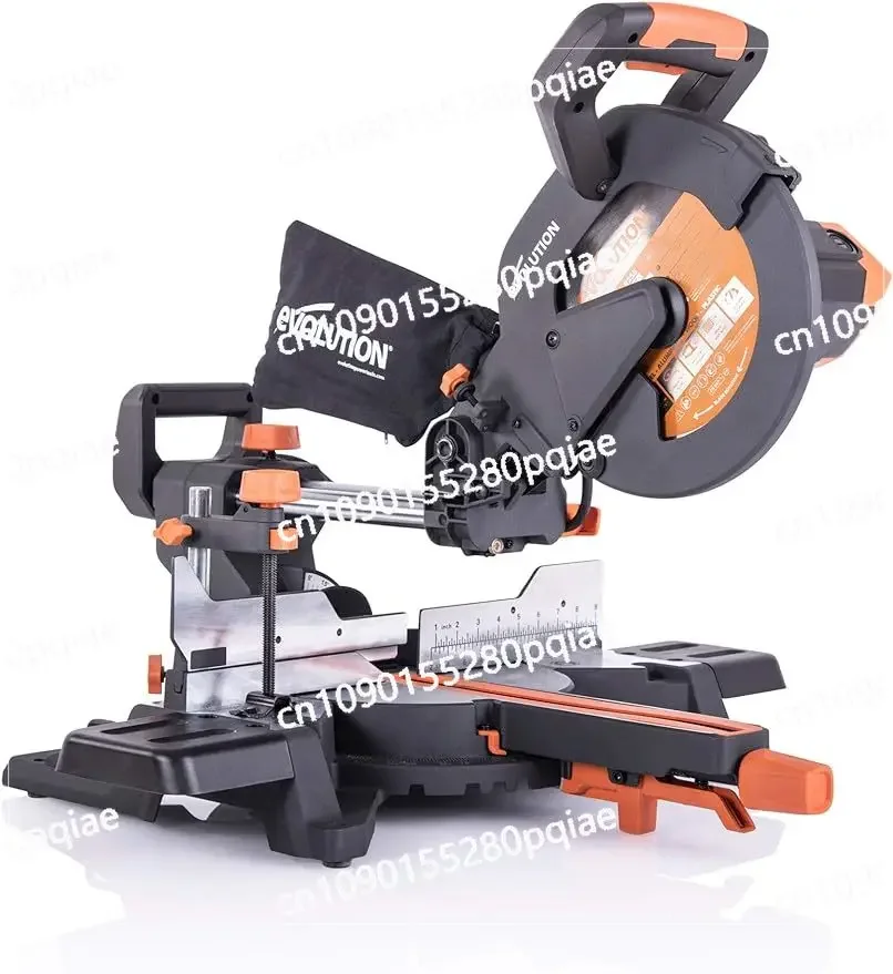 Evolution Power Tools R255SMS+ PLUS 10-Inch Sliding Miter Saw Plus Multi-Material Multi-Purpose Cutting Cuts Metal, Plastic