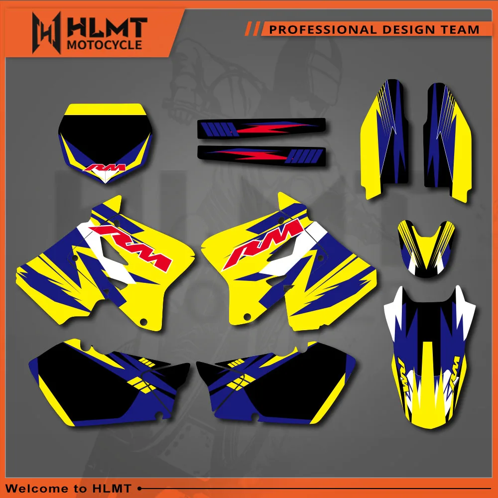 

HLMT DECALS STICKERS Graphics & Backgrounds Kits for Suzuki RM125 RM250 2001 02 03 04 05 06 07 08 09 10 2011 2012 RM 125 250