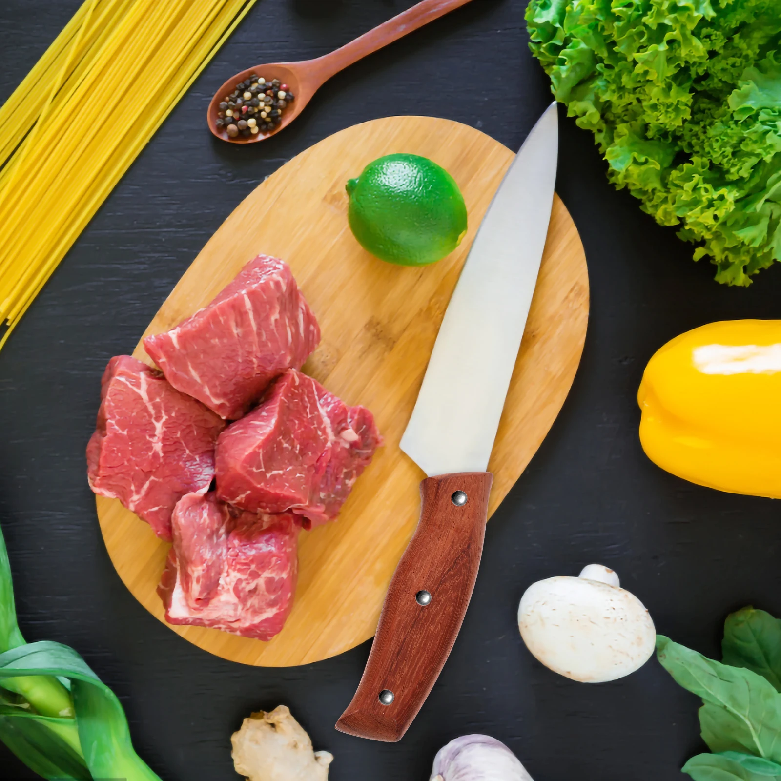 

Sturdy Kitchen Replacement Vegetable Cutter Handle Comfortable Non-Slip Chopping Practical Handle For Knife Lightweight