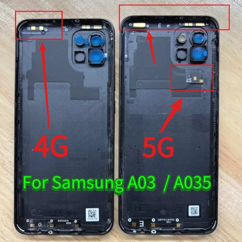 For Samsung A03 Battery Back Cover Door Rear Housing Replacement Parts For Samsung A035F A035F/DS Battery Cover