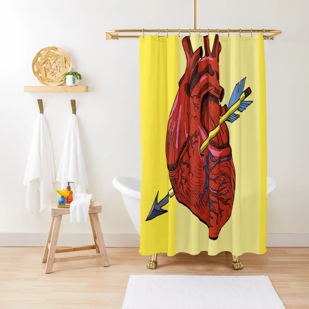 

The heart Mexican Loteria card re-designed Shower Curtain Elegant Bathroom Bathroom Showers Curtain