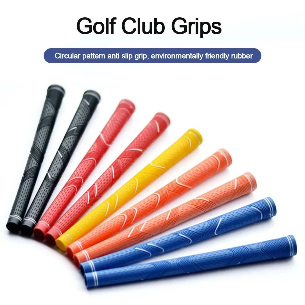 

New Rubber Golf Club Grips Wear-resistant Standard Midsize Golf Grip Multiple Colors Non-slip Grip Irons Woods