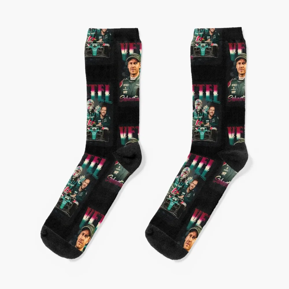 Sebastian Vettel retro vintage Socks Thermal Socks Men