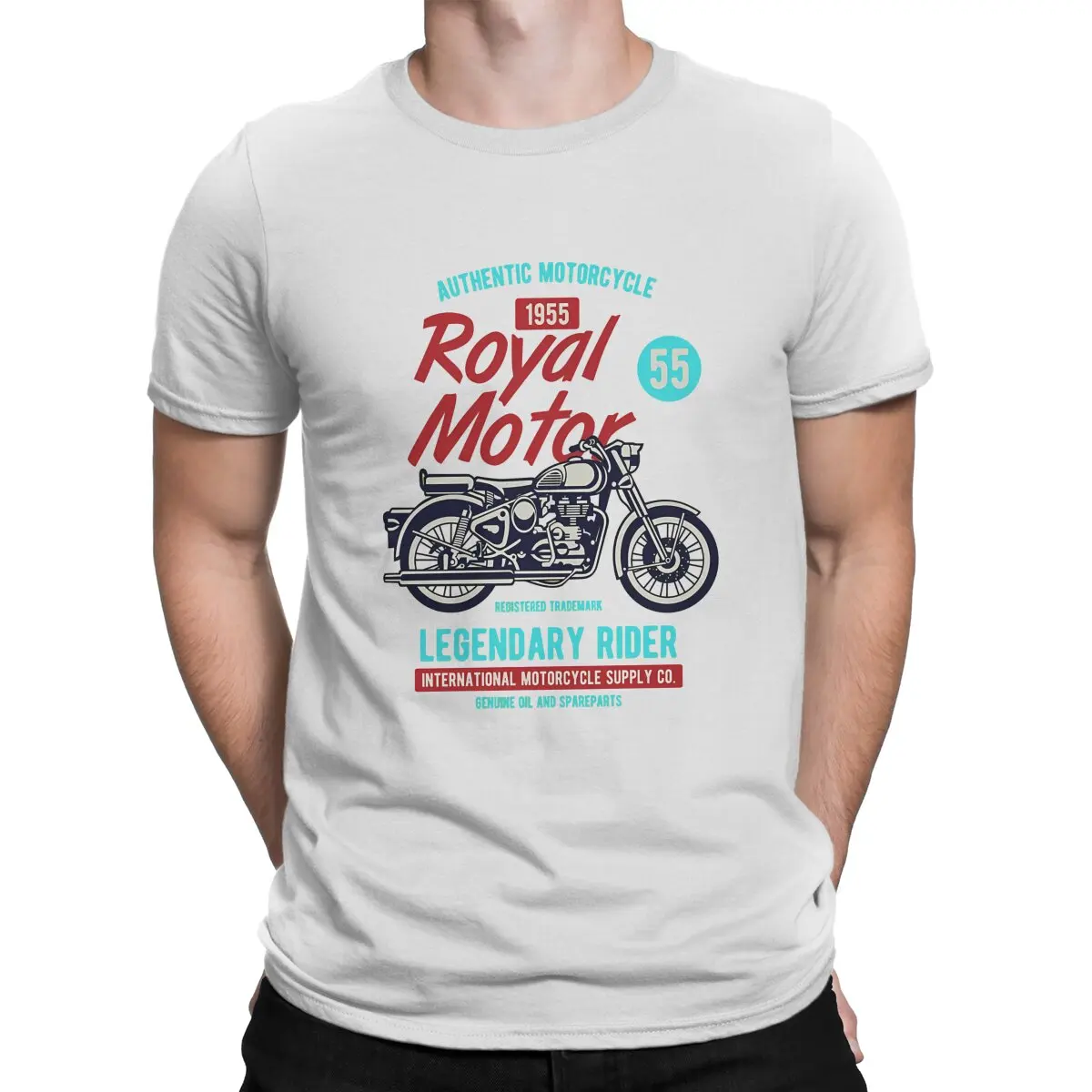 Legendary Rider Fashion Polyester TShirts Royal Enfields Motor Men Harajuku T Shirt Round Neck