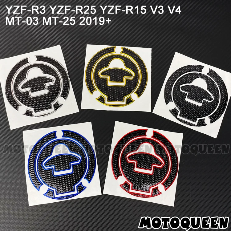 Motorcycle Gas Fuel Oil Cap Tank Pad Protector Decals Stickers for YAMAHA YZF-R3 R25 R15 V1 V2 V3 V4 MT-03 MT-25 MT03 MT25