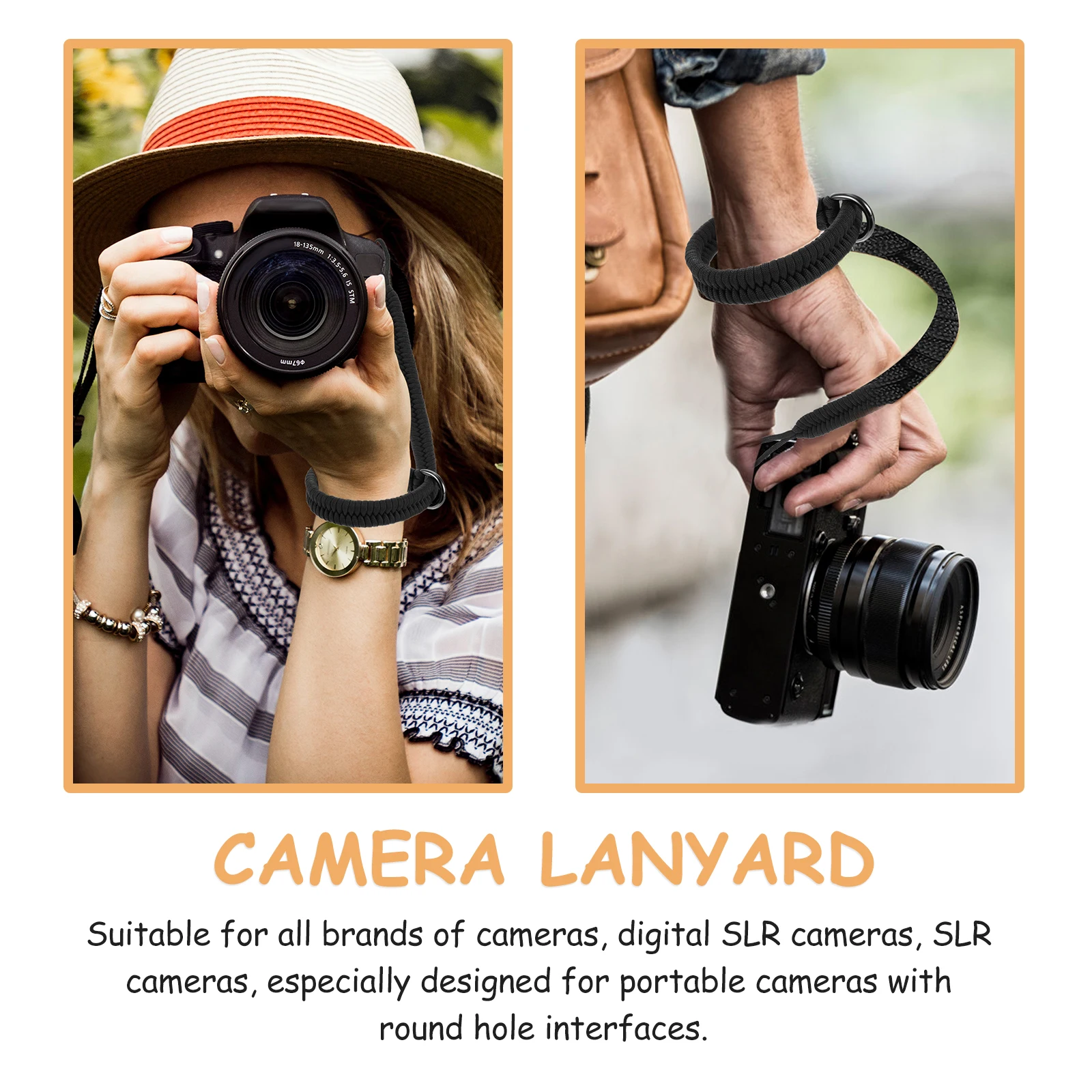 Adjustable Camera Hand Strap Quick Release Wrist Band For Dslr Mirrorless Portable Camcorder Telescope Flashlight Safety