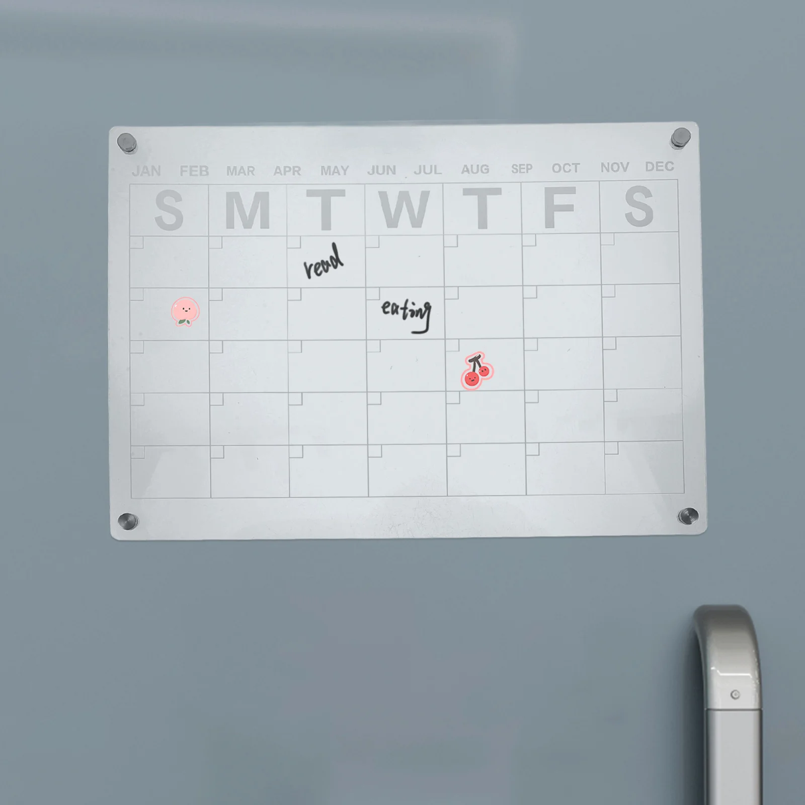 Magnetic Dry Erase For Fridge Weekly Planner Board Acrylic Transparent Schedule Organizer Reusable Memo Message Note Board