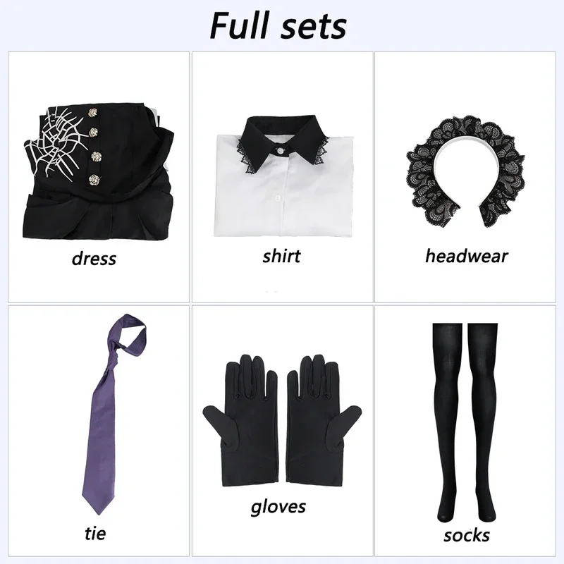 فستان توجو كيومي التأثيري لعبة سلغانرونا V3 توجو كيرمي أزياء تنكرية زي خادمة الهالوين للنساء