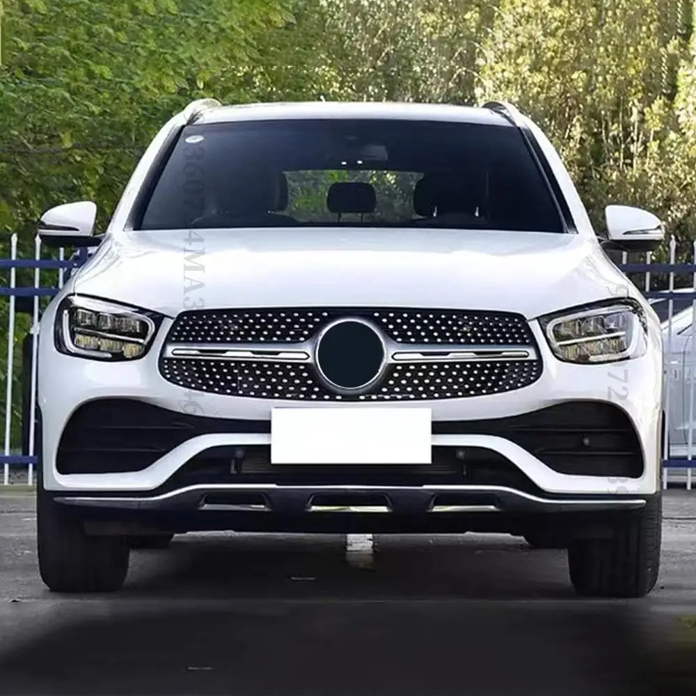 

Front Bumper Grille Hood Grill For Mercedes Benz GLC X253 200 220 300 Facelift GT Diamond Style Mesh Grid Tuning 2019 2020 2021