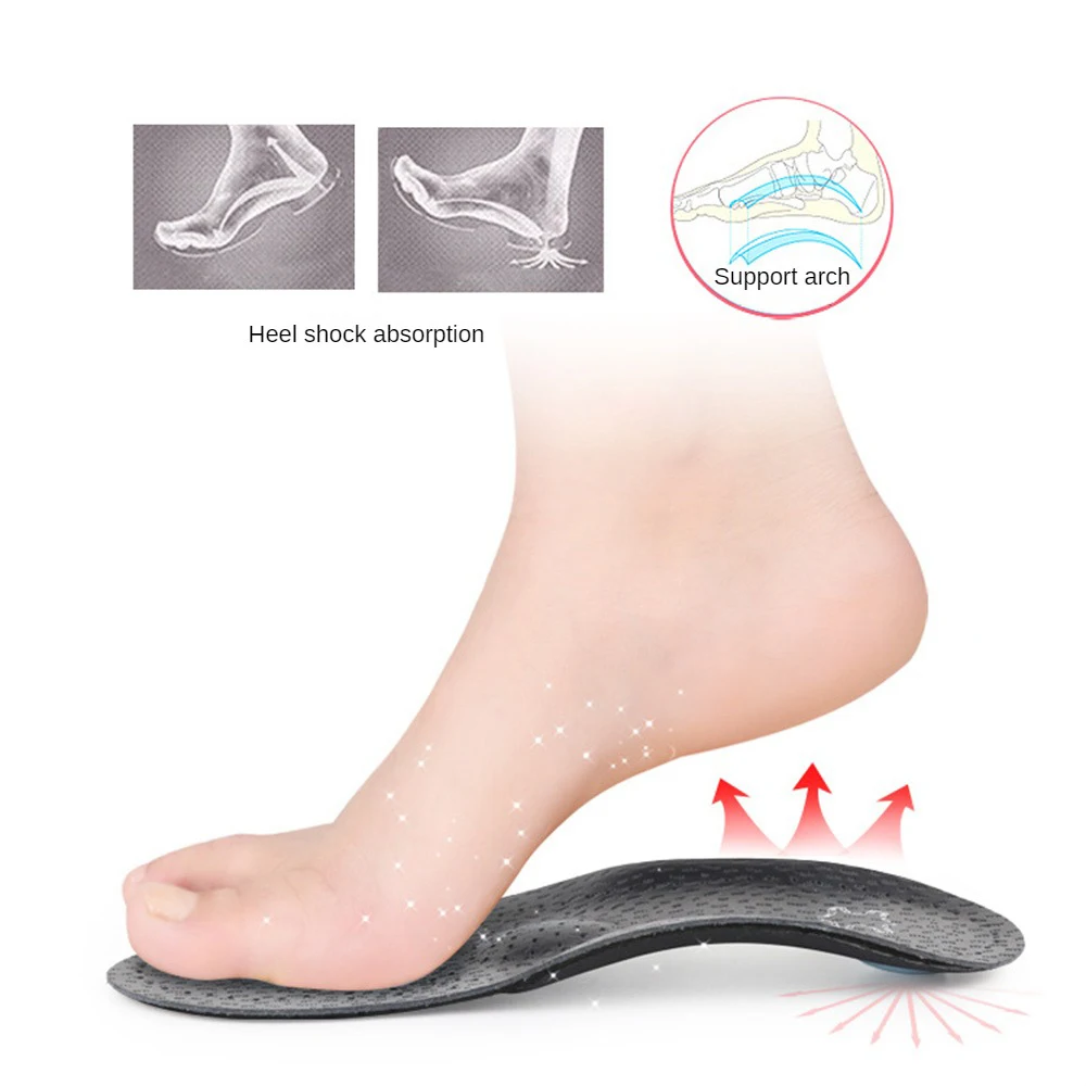 Flatfoot Bow Palmilha, Meia Palmilhas De Absorção De Choque, Valgus Órtese Valgus Pé Ultrafilm Couro Espessamento