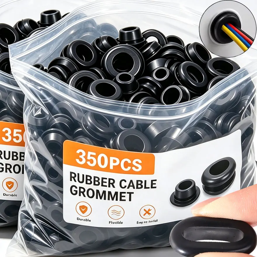 Rubber Grommet Assortment Kit Wire Protector Cable Anti Friction Wiring Hole Plug Wiring Blanking Grommet Plumbing Gasket Rings