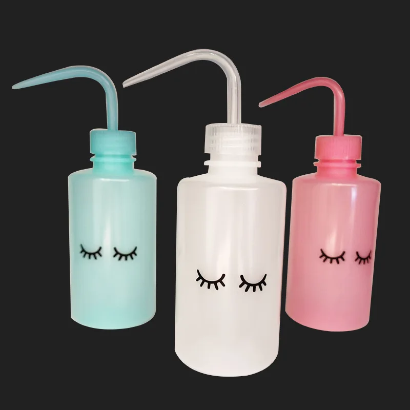 250ml Water Squirt Bottle Safety Rinse Bottle Watering Tools Plastic Squeeze Washing Bottle for Eyelash Extension Tattoo