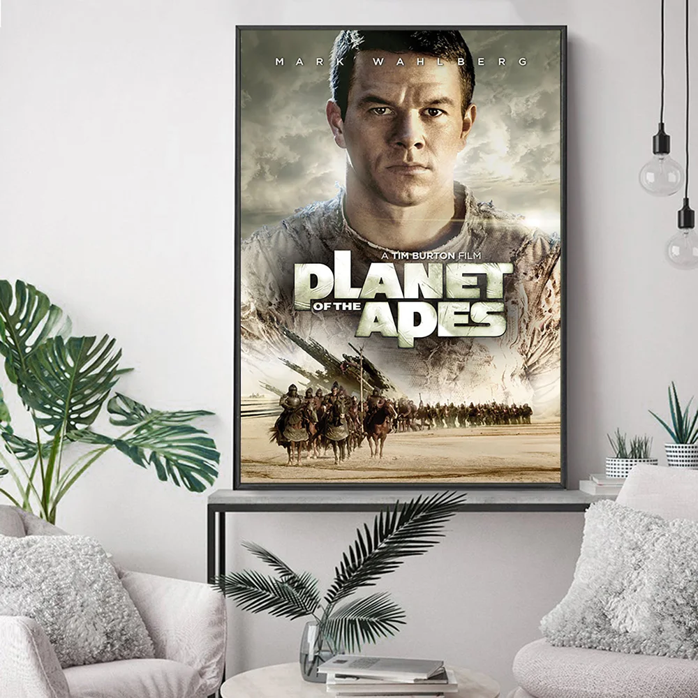 كوكب القرود فيلم الفن طباعة المشارك الخيال العلمي فيلم ملصقات جدار غرفة الفيديو سينما قماش اللوحة ديكور المنزل الحديث