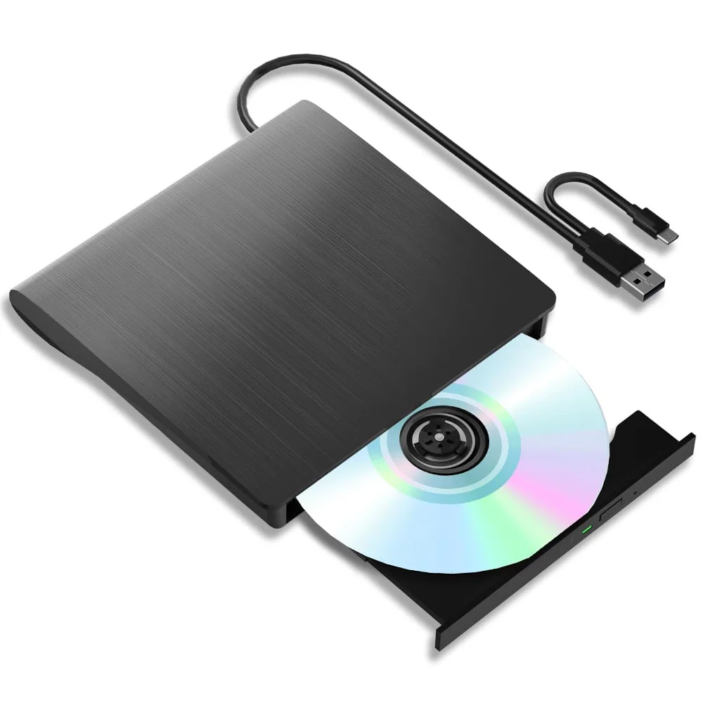 

Внешний привод Blu-ray, USB3.0 Устройство чтения Blu-Ray Bluray и записывающее устройство, БД/CD/DVD-//+RW-плеера Устройство чтения для ноутбука Windows 7/8/10/11