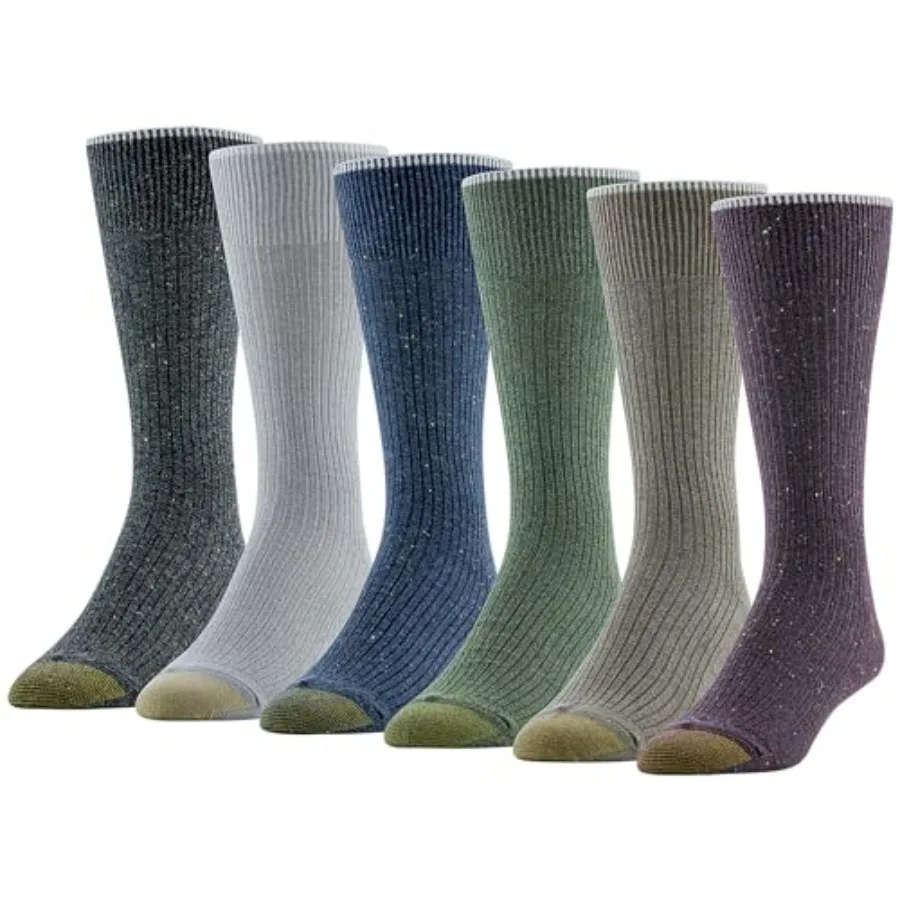 

GOLDTOE Mens Stanton Crew Socks, Multipairs