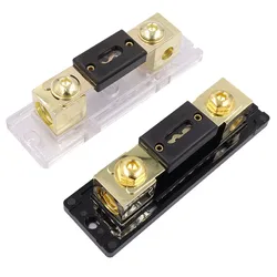 For 0 2 4 AWG Cables ANL Fuse Holder with Electrical Protected Insulating Cover for car Audio Amplifier High Current Application