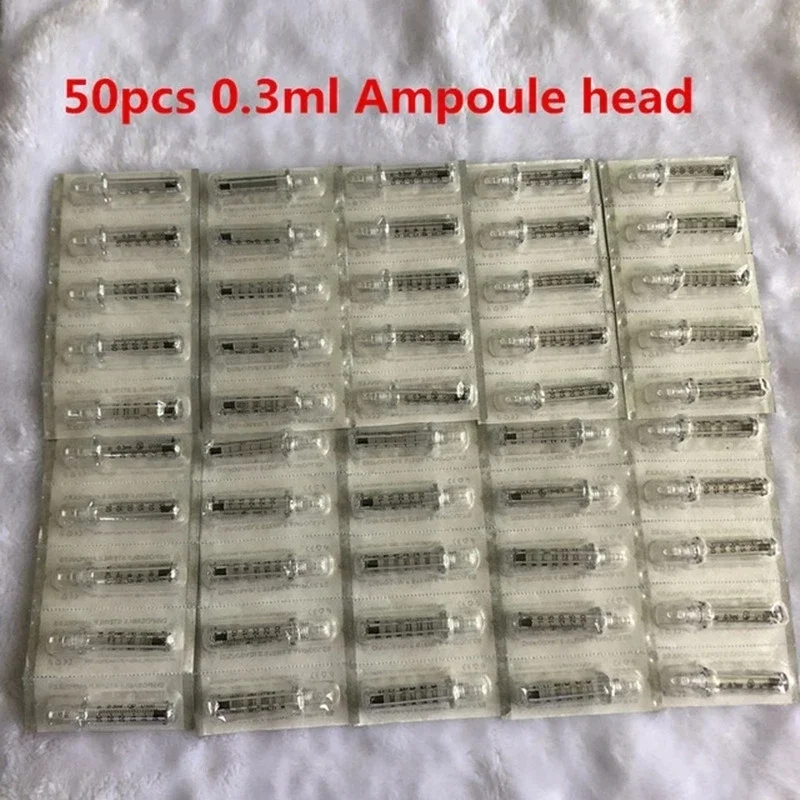 Disposable 0.3 ML Sterile Ampoule Head Syringe Needle High Pressure For Hyaluron Gun Hyaluronic Pen Lips Injection Anti-Wrinkle