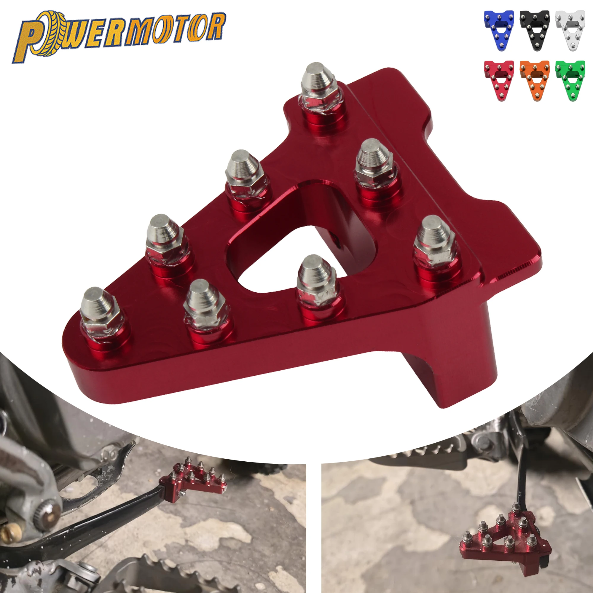 

Universal Motorcycle Rear Brake Pedal Tip CNC Aluminum For KTM Suzuki HONDA CRF50 XR50 SSR Enduro DirtBike Supermoto Modified