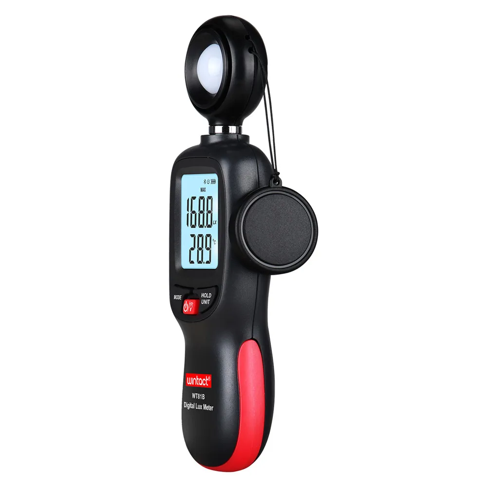 5 pz WT81B WINTACT Digital Lux Meter misuratore di luce test ambientali tipo palmare illuminometro fotometro rilevatore di misurazione