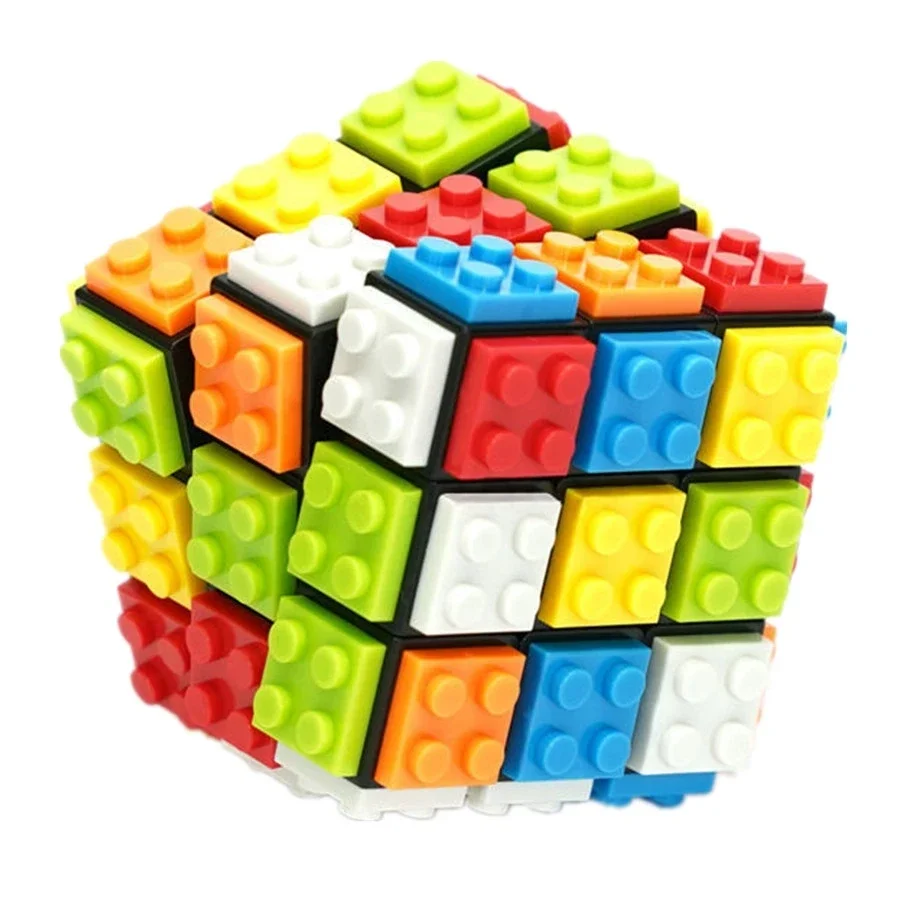 Fanxin blocchi di costruzione staccabili Cubo 3x3x3 blocchi Cubo giocattoli educativi regali fai da te Cubo Fanxin Building Blocks 3x3 Fidget Toys