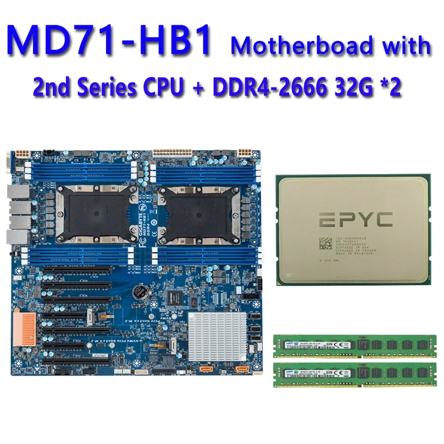 MD71-HB1 REV.1.X  /  32GB DDR4-2666RAM ChatGpt 5220R 5218T 5218R 5218N 5217 3206R 4216 7215R 4214R 4209T 4208 8260 6240R 6240L C