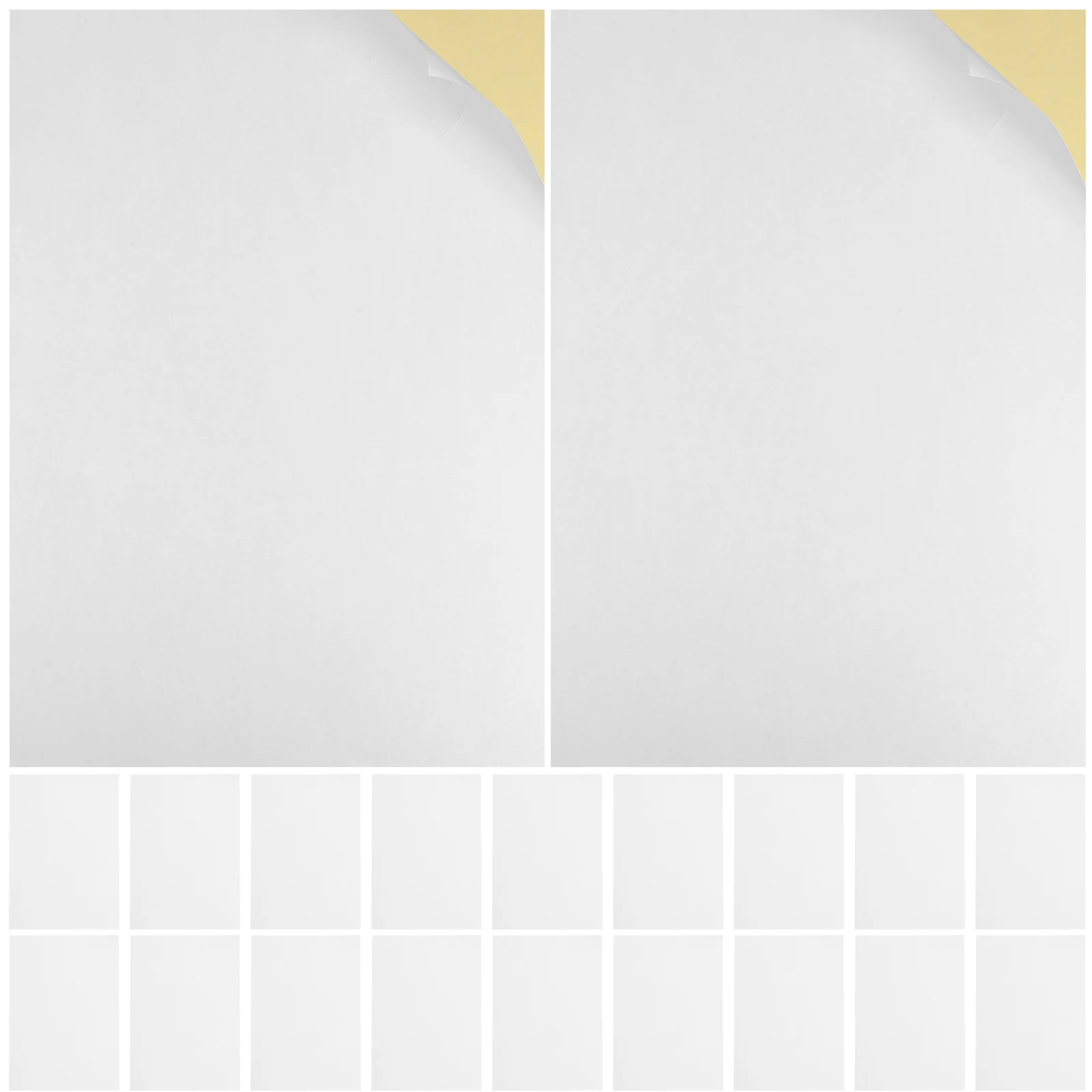 ورق لاصق قابل للطباعة مقاس A4 لأوراق الملصقات غير اللامعة للطابعة ملصقات لاصقة فارغة لاستخدام مكتب شحن العنوان #6