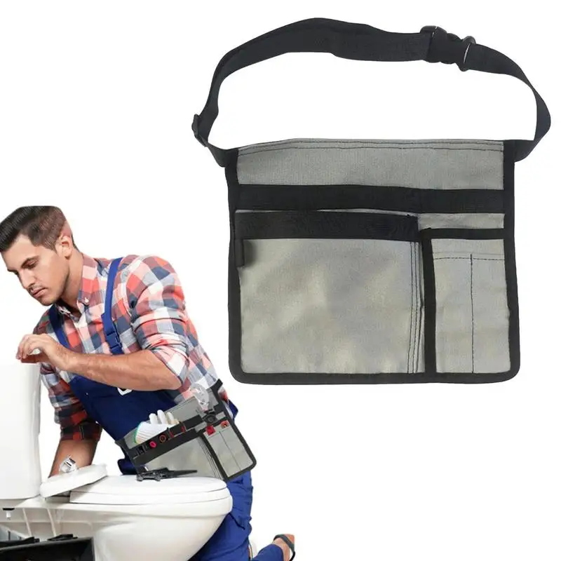 Durável e ajustável Jardim Ferramenta Cinto, Utilitário Belt Bag, Oxford Tecido Belt Pouch, Trabalho Avental para Carpinteiros e Construtores