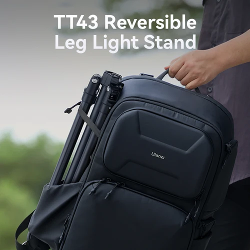 Imagen 2 del producto ​ Ulanzi TT43 trípode portátil ajustable soporte de luz de pierna Reversible para luz de relleno caja suave 40W luz COB con tornillo de 1/4''