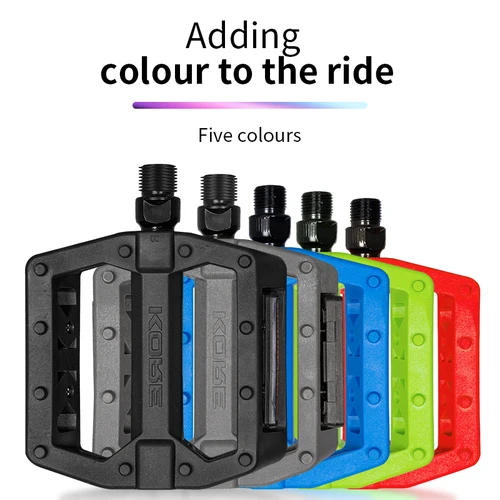 Imagen 1 del producto KORE-pedales de bicicleta antideslizantes, ultraligeros, de nailon, a prueba de agua, reposapiés para carretera, BMX, MTB, plataforma plana, piezas de bicicleta, accesorios K916