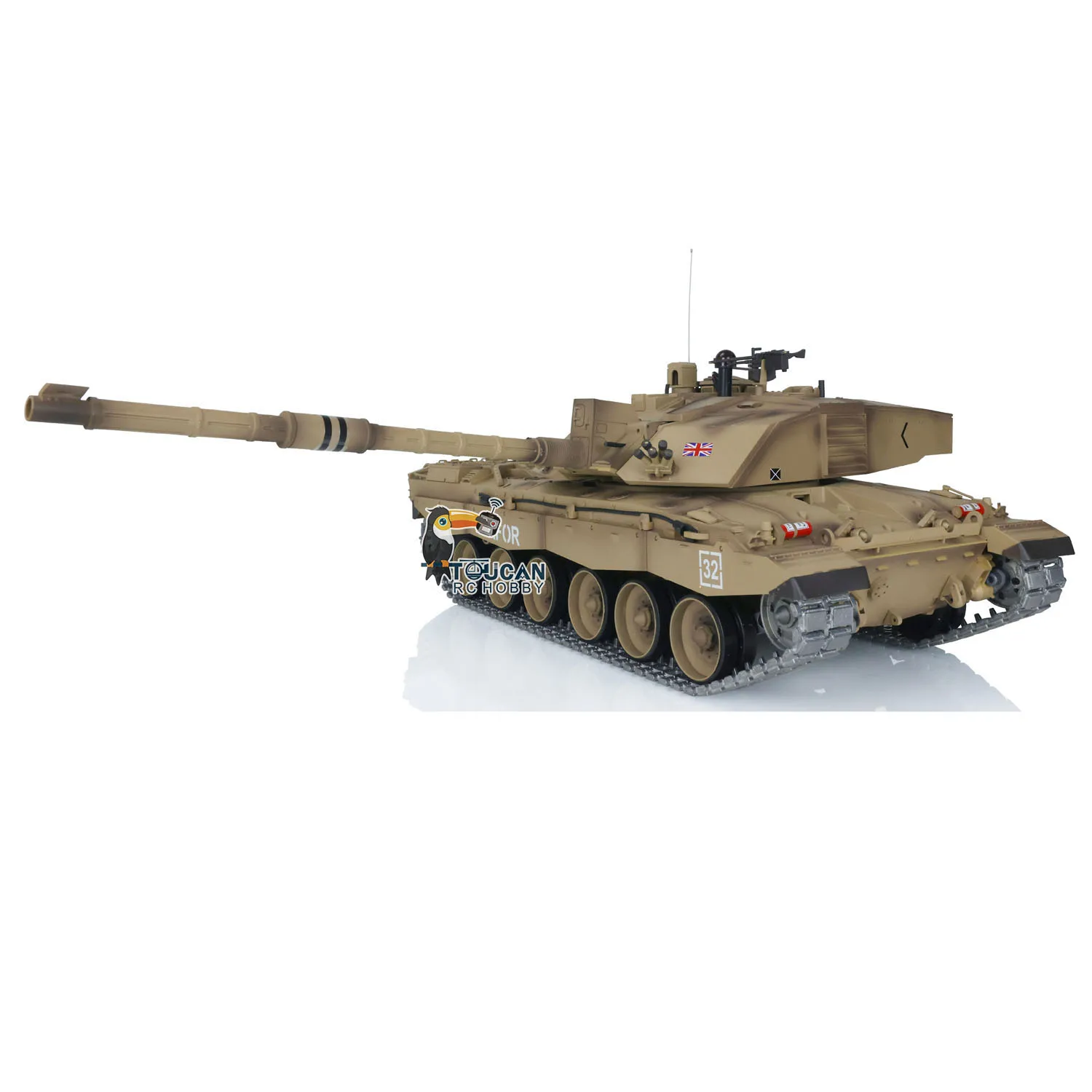 Henglong 1/16 Scale 7.0 RC Tank Upgrade FPV Challenger II 3908 Radio Control Tanks Model 360° Turret Rotation RC Toy TH17740