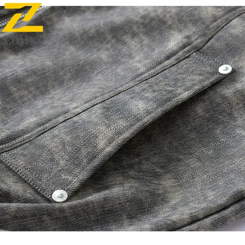 COMXZ 2025 Motorcycle Jacket Autumn Winter New Trendy Hunting Wear Resistant Coat Casual Plus Size Windproof Mens Jackets