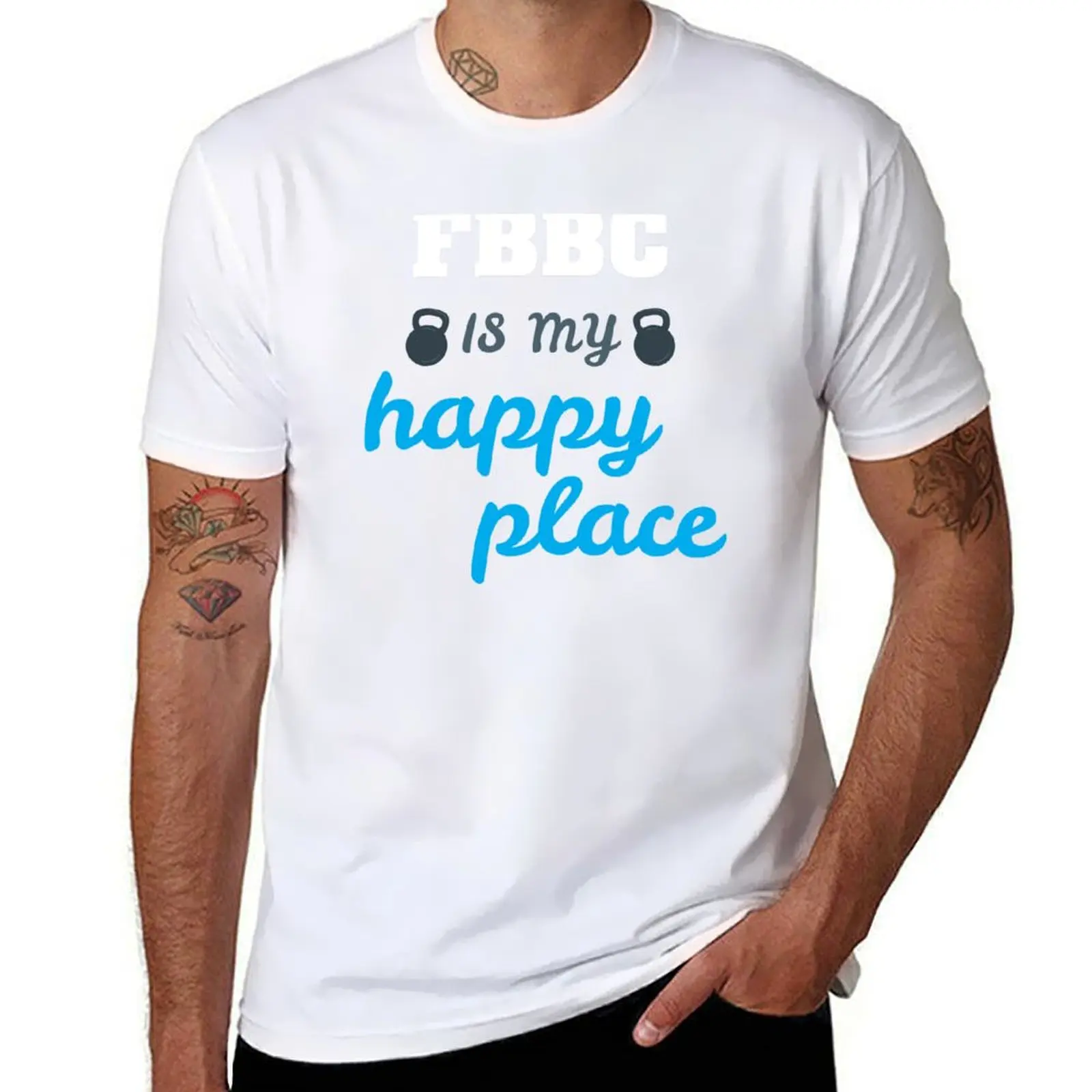 

FBBC is my Happy Place T-Shirt t shirts cotton 100% man t shirts cotton T-Shirt