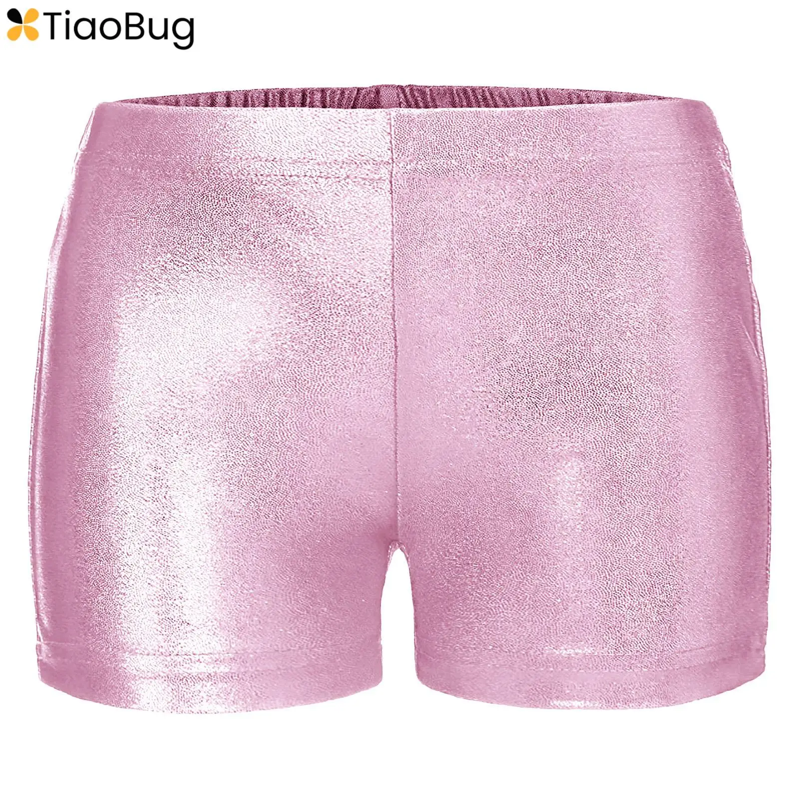 

Kids Girls Ballet Dance Shorts Metallic Glitter Gymnastics Yoga Sports Athletic Shorts Running Workout Bottoms Swim Trunks